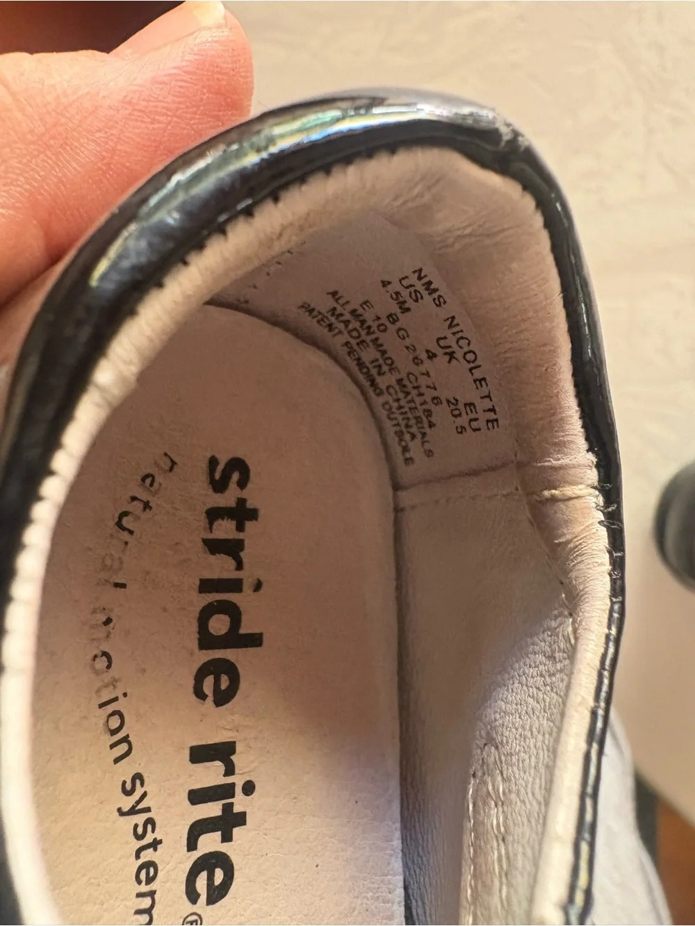 Stride Rite Black Patent Mary Jane Dress Shoes